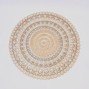 Wooden Floral Hand Carved Mandala Round Wall Decor-48