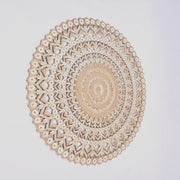 Wooden Floral Hand Carved Mandala Round Wall Decor-48