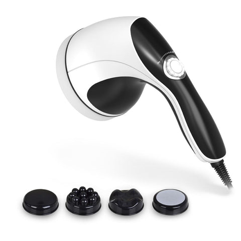 Full Body Vibration Handheld Massager - 4 Massage Heads Neck Shoulders